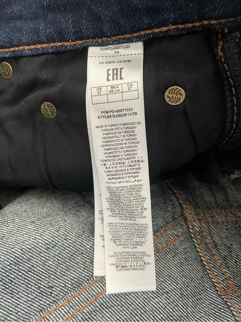 rag & bone Harlow Mid-Rise Ankle Straight Jeans Women’s 27 - Picture 6 of 8